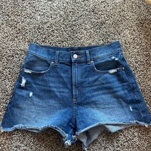 Express Distressed Denim Shorts